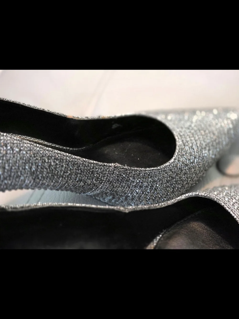 Michael Kors Anthracite Alina Flex Heeled Pumps - Sparkling Silver